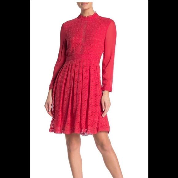 Allsaints lilith flare style midi  dress size XXS - Picture 1 of 7